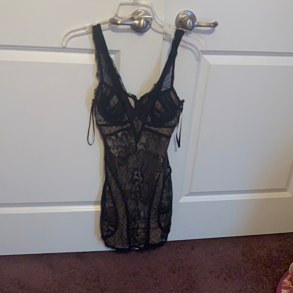Bebe Black Lace bodycon Dress